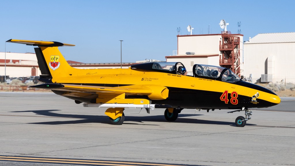 L-29 jet on tarmac